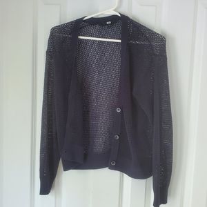 EUC Uniqlo mesh cardigan